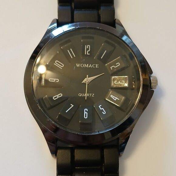 Women's Black Quartz Minimalist Casual Unique Dial Fashion Wrist Watch - Picture 2 of 16